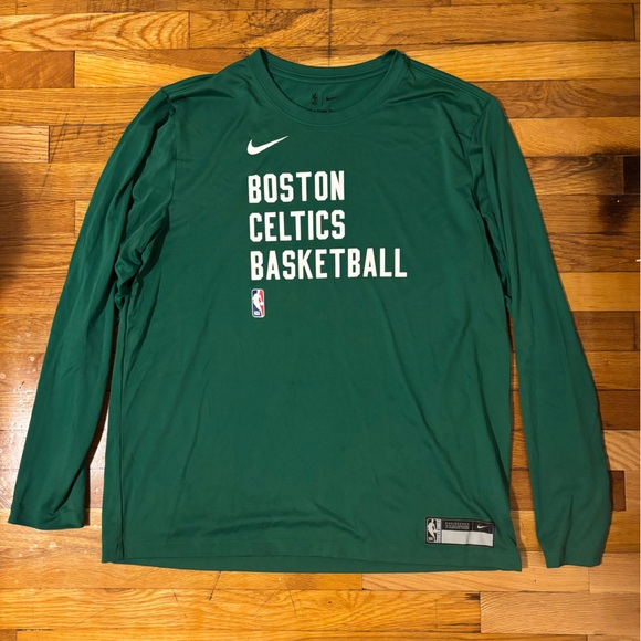 Nike Other - Nike Dri Fit NBA Boston Celtics Basketball Long sleeve Shirt XL